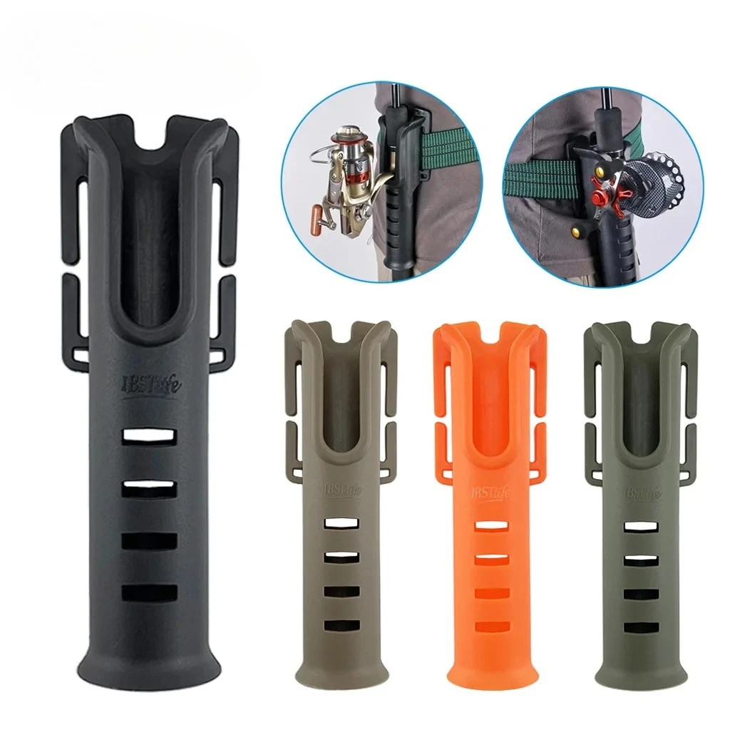 Multi-function Nylon Belt Rod Holder Portable Pole Inserter Fishing Rod Pesca Rack Quick Belt Holder Inserting Device Accessory