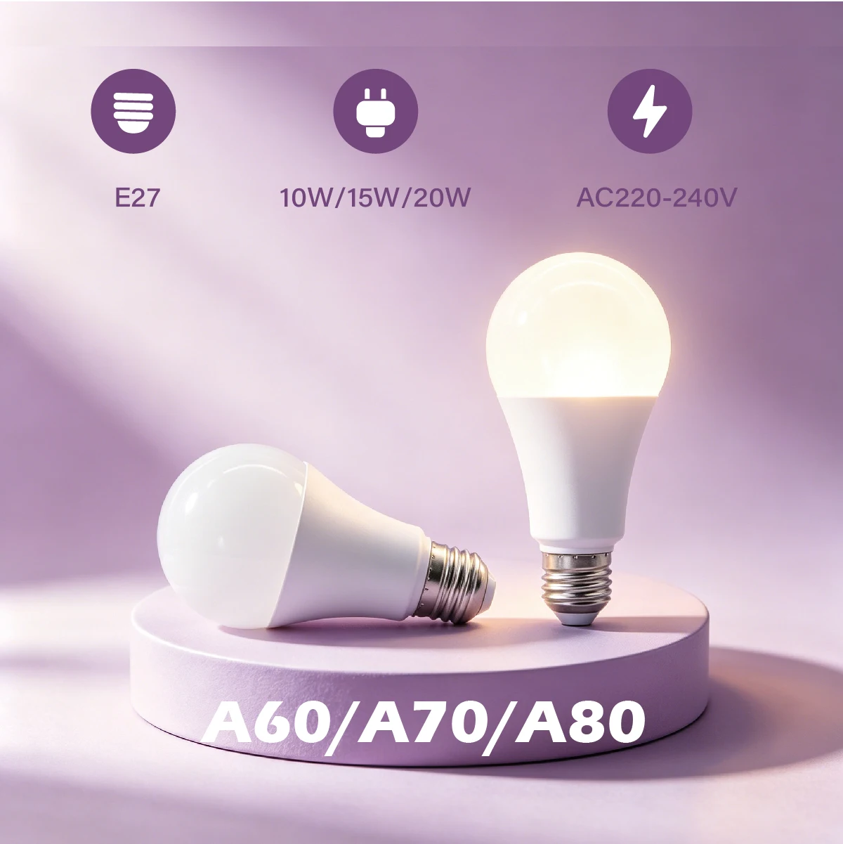 10 Pack E27 Home Dimmable 10W 15W 20W  Globe Shape LED Light Bulbs AC 220V Energy Efficient 3-6500K Lamps for Living Room Decor