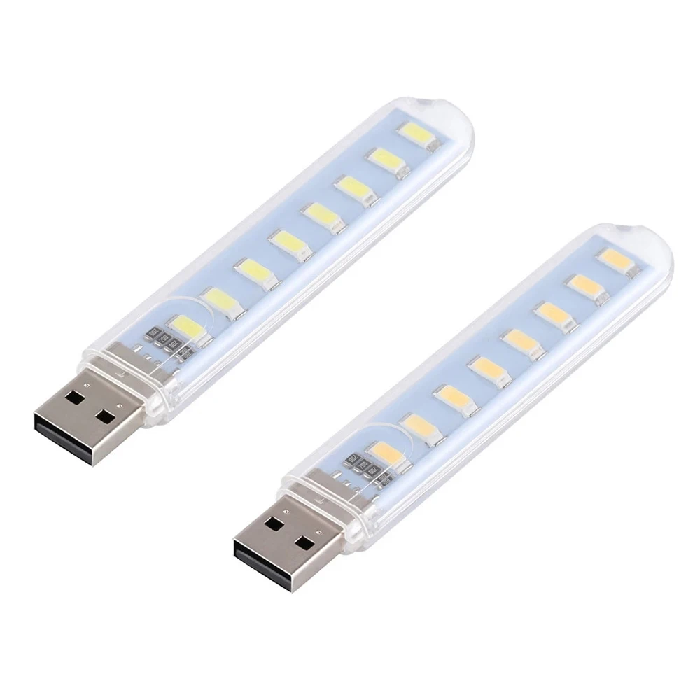 Lâmpada portátil do livro de leitura, luz noturna do usb, luzes do livro, branco morno, SMD 5630, 5730, 3LEDs, 8LEDs