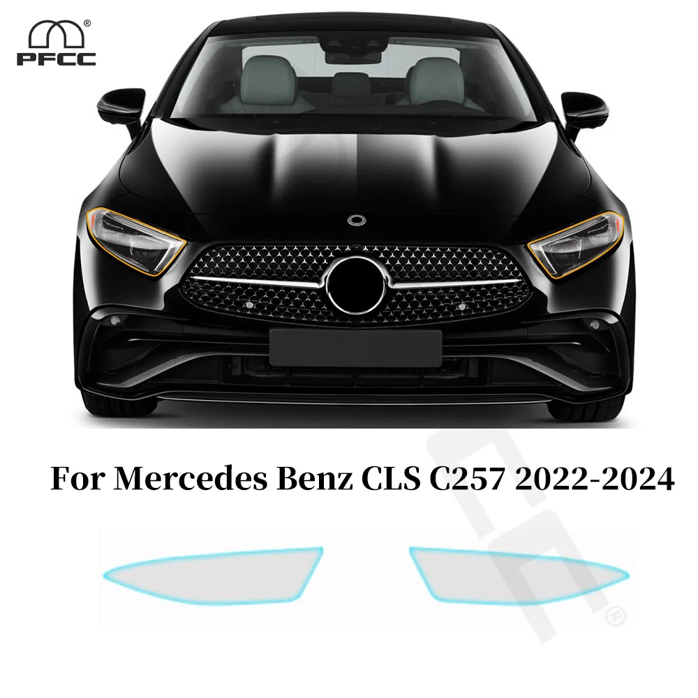 

For Mercedes Benz CLS C257 2022-2024 Headlight Rearview TPU Paint Protection Film Anti-Scratch Resistant Pre-cut PPF Clear Bra