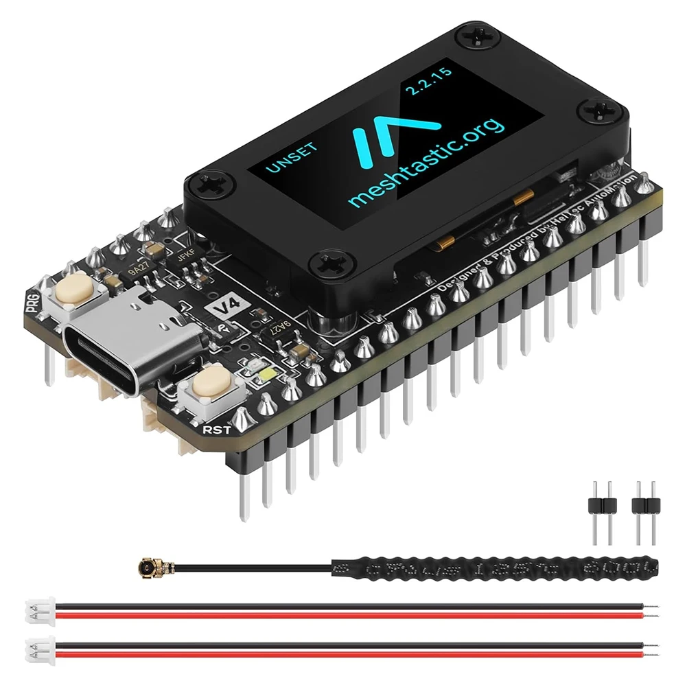 Digital Essentials MeshtasticLora32 V4 BT Wifi Development Board 0.96-Inch OLED Screen -S3R2 Low-Power IoT Board W/Case
