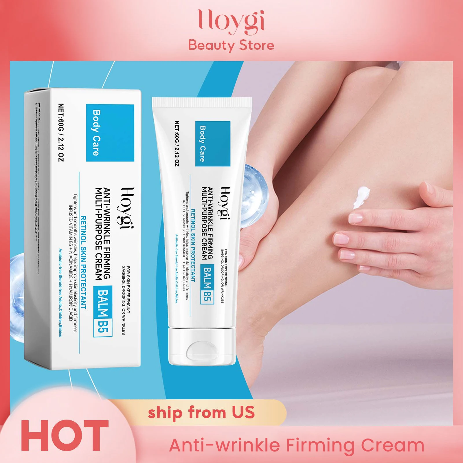 Body Care Cream Hydrate Moist Improve Skin Texture Smooth Brighten Even Skin Tone Anti-wrinkle Firming Multi-purpose Cream