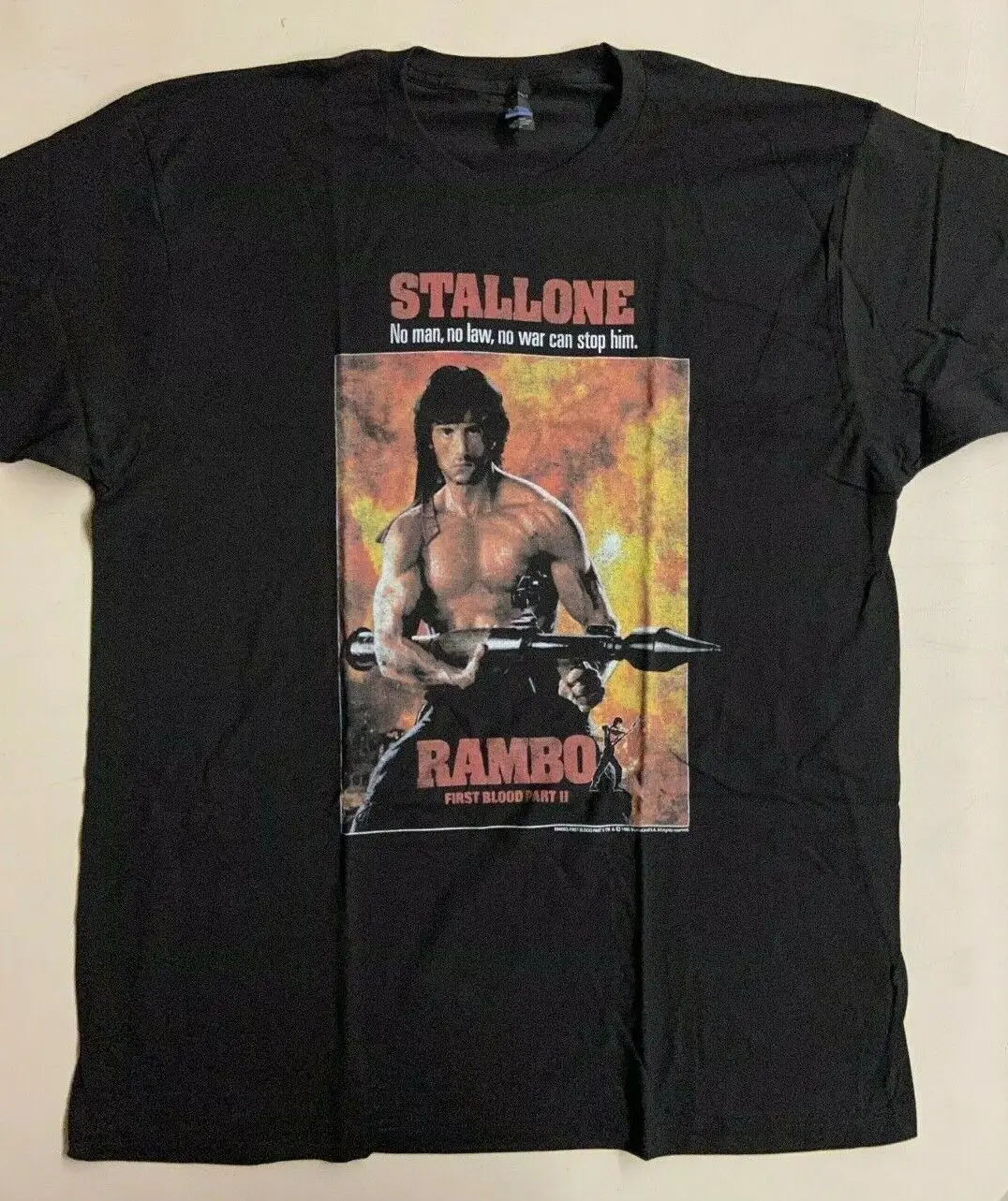 Rambo First Blood Part 2 T Shirt XL Sylvester