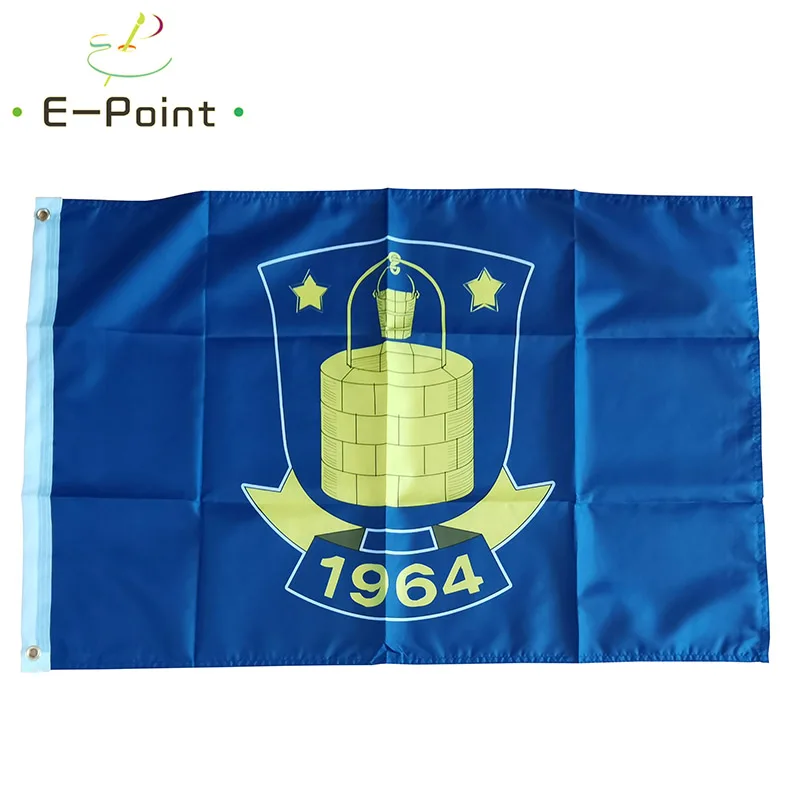 بروندهبي إذا العلم 3ft * 5ft (90*150 سنتيمتر) حجم زينة عيد الميلاد للمنزل العلم راية الهدايا