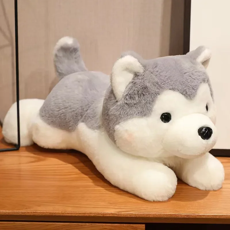 30/40/50cm Cute Dog Puppy Husky Pillow Plush Toy Cute Animal Stuffed Doll Home Decoration Baby Birthday Gift