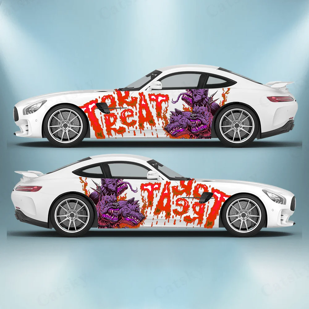 

Трехголовая автомобильная виниловая наклейка Hellhound, самоклеящаяся наклейка из ПВХ, подходит для грузовиков, внедорожников, украшения, автоаксессуары, подарок