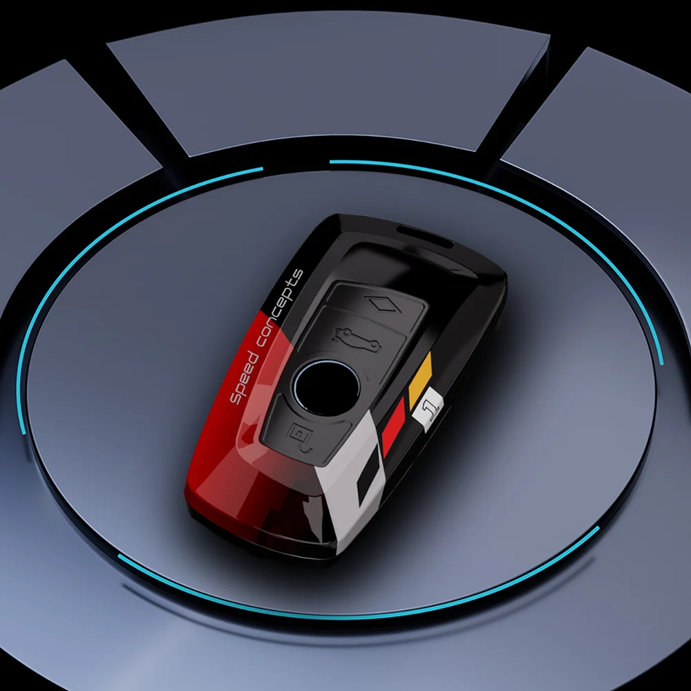 

For BMW 1 3 5 7 Series X1 X3 X4 X5 X6 F10 F20 F30 F34 F25 F31 M3 M4 E34 ABS Remote Car Key Case Cover Holder Keychain