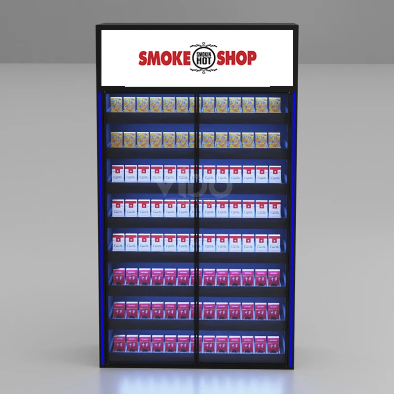 Custom.Supermarket تركيبات المعادن التبغ عرض الرفوف رف انتهازي الرف عرض الربيع تحميل العرض