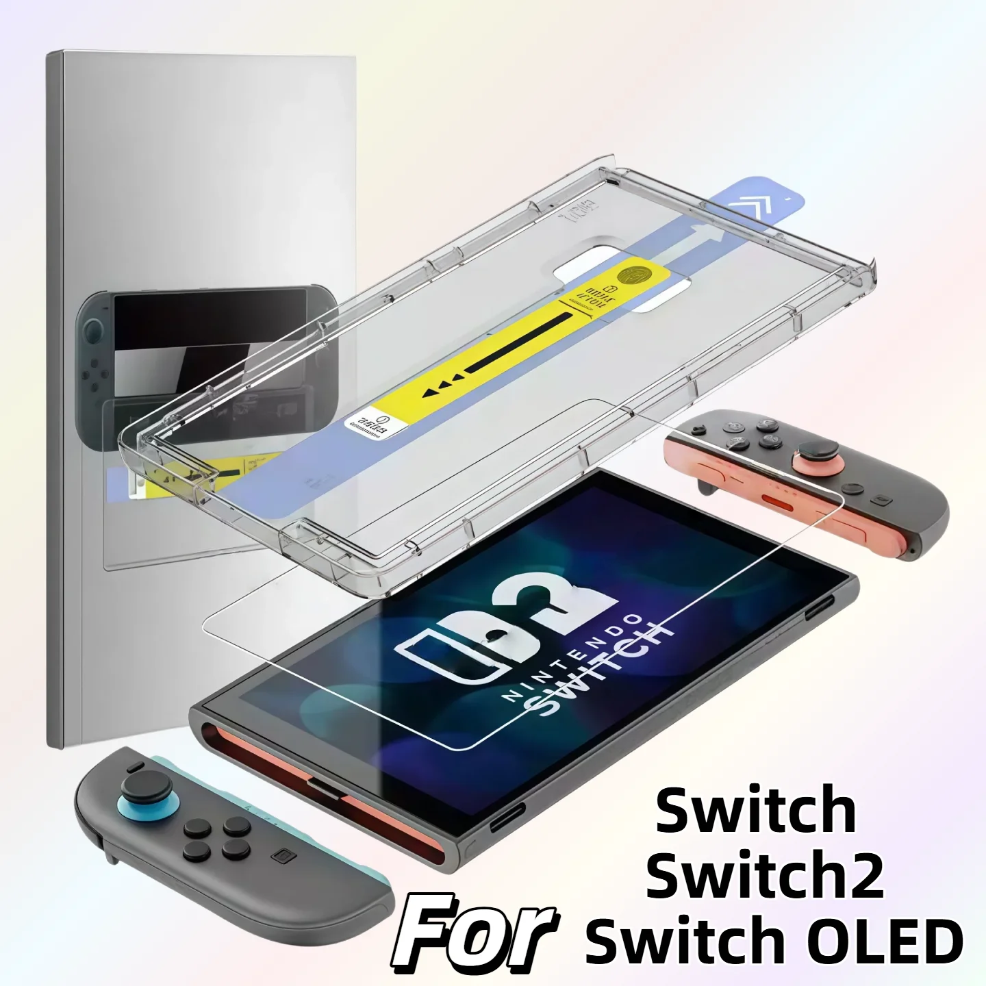 For Switch 2 OLED Tempered Glass Screen Protector 9H Hardnes