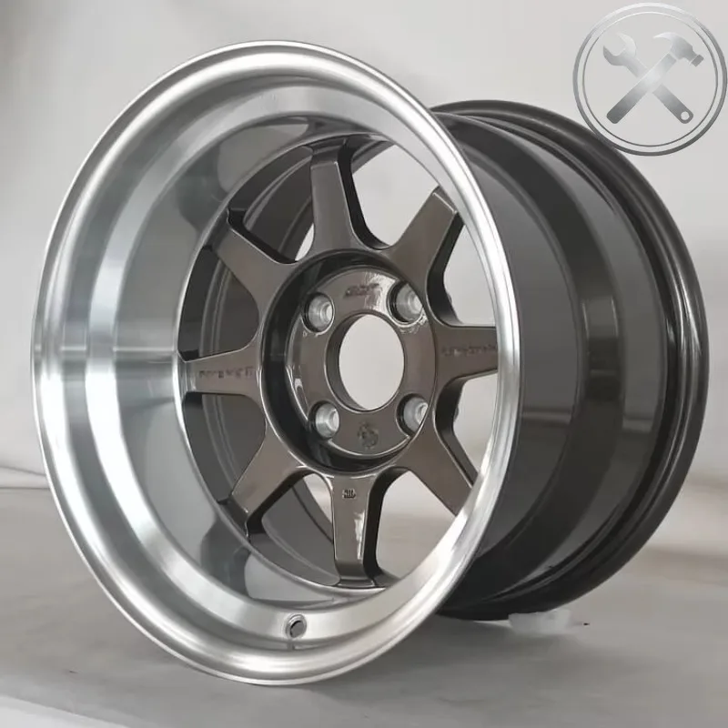 

15 Inch 4x100 5x100 Deep Dish Concave Alloy Wheels Wholesale Universal Compact Car Forged Rims