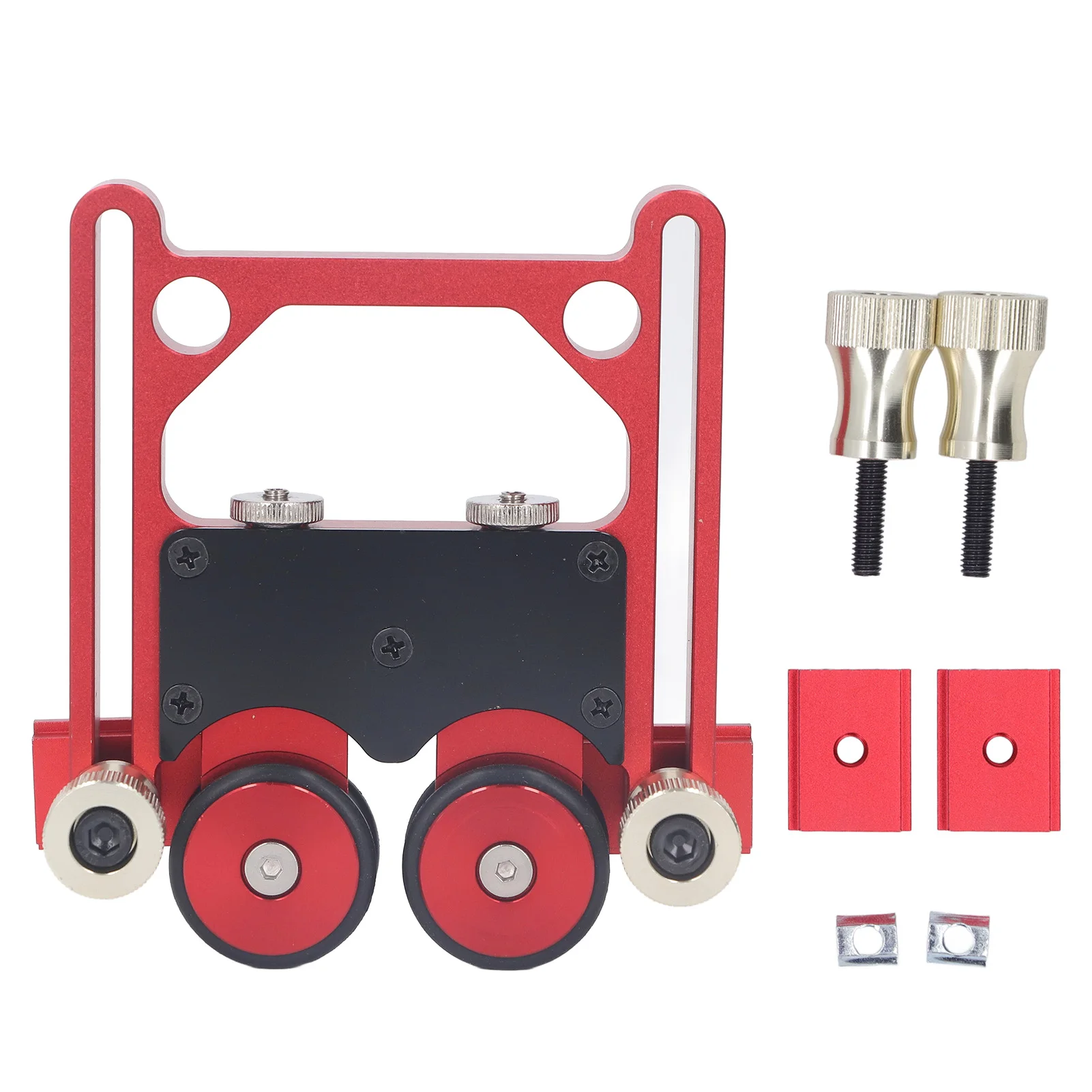 

Woodworking Feeding Roller Good Stability Table Saw Feeder Roller Easy Installation Good Rubber Wheel for Workpiece