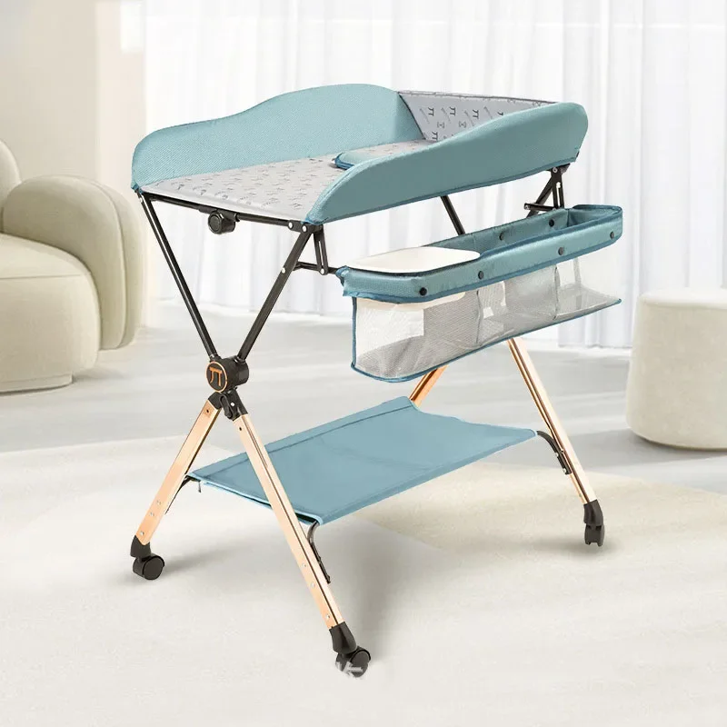 Diaper Changing Table Newborn Baby Changing Table Touch Table Multifunctional Foldable Adjustable Nursing TableBaby Diaper Table