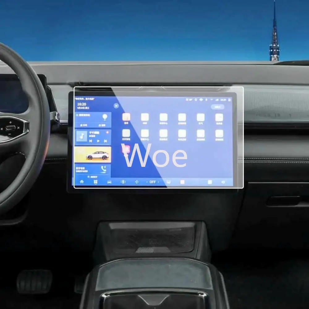Woe For 2024 Dongfeng Fengon L7 TPU Screen Protector, Pre-Cut Navigation & Gear Panel Film, Interior Modification Accessories