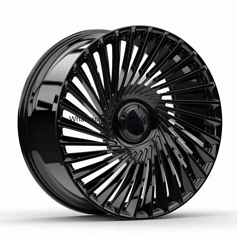 Ярко-черные персонализированные кованые колеса для Mercedes-Benz BMW Audi 18-24 дюймов 5X120 пассажирские автомобильные колеса
