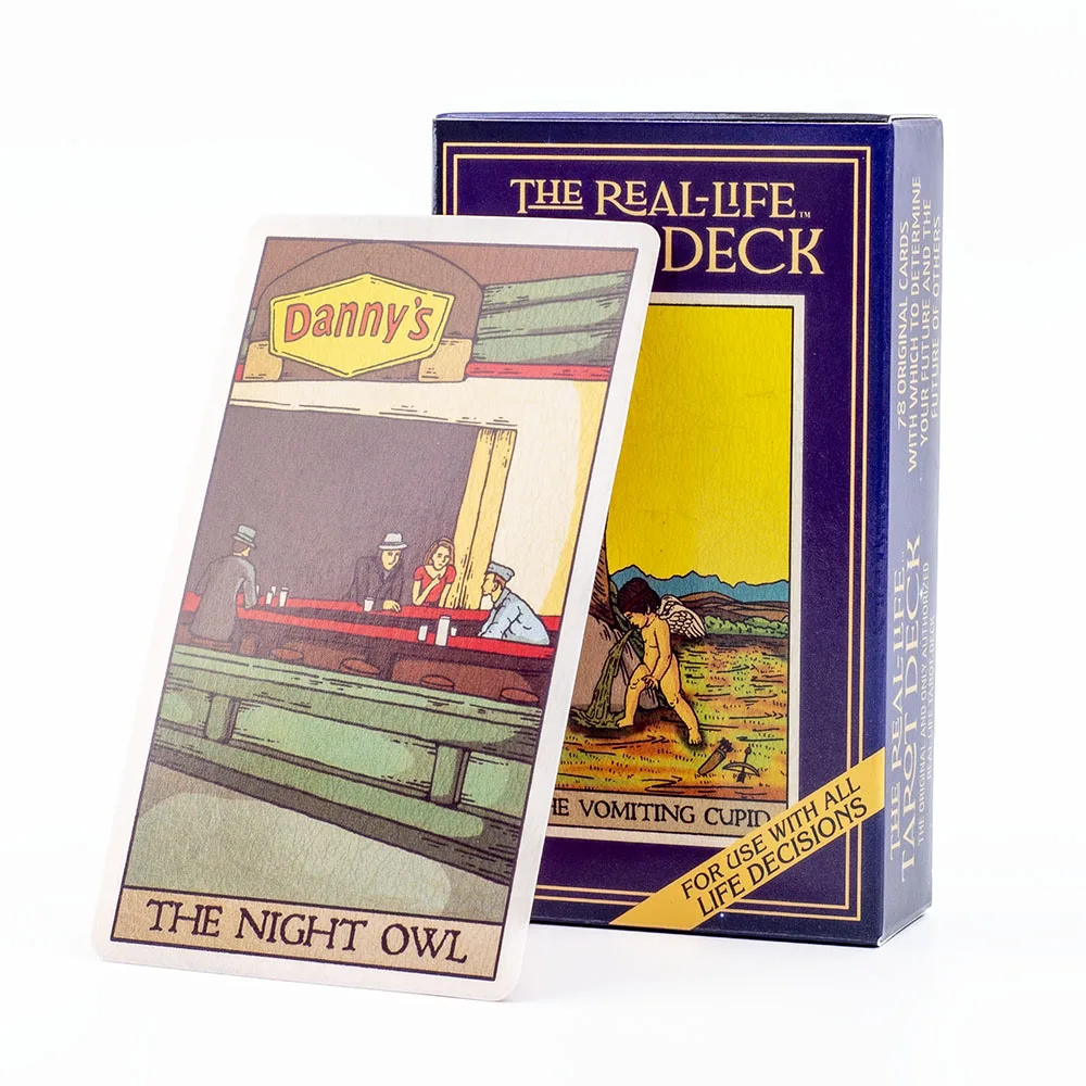 The Real Life Tarot Deck 78 carte originali di alta qualità Visions inglesi Fortune Telling divinazione Family Party gioco da tavolo