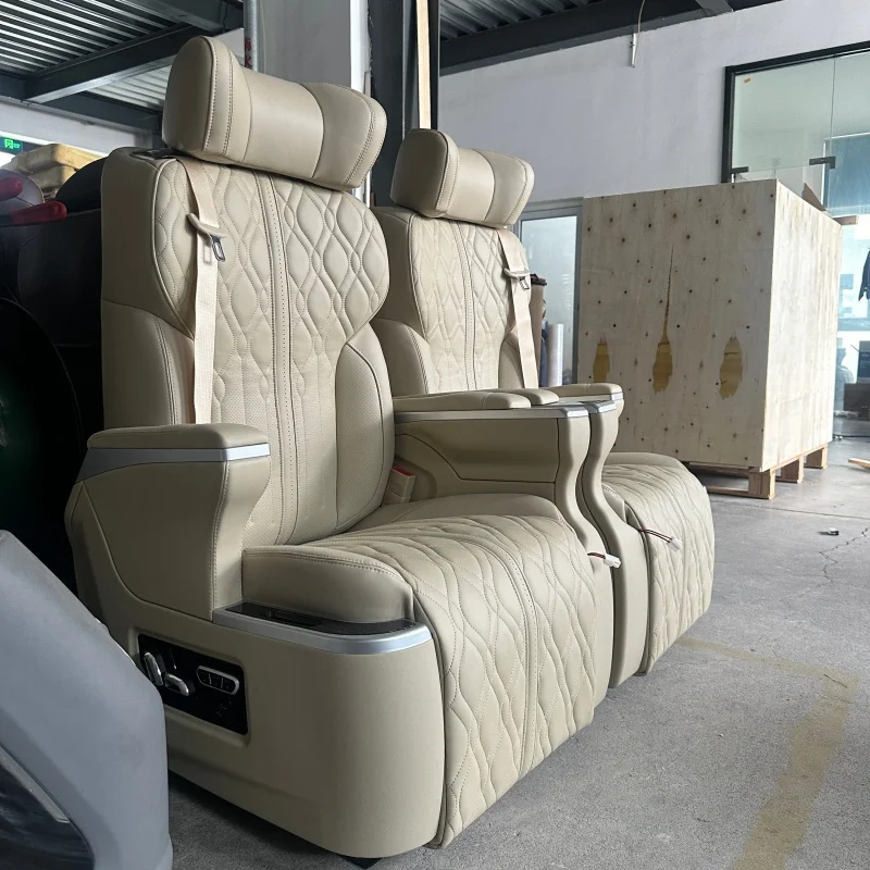 

Electric Leather Car Seat With Footrest Premium Automotive Modified Seat for MVP Alphard