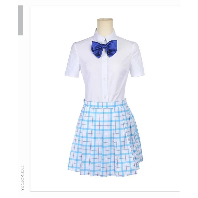 A Silent voice Shouko Nishimiya Shoko Cosplay Costume Japanese Anime The Shape Of School Uniform Suit Outfit Clothes wig