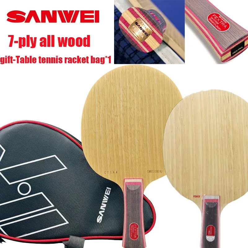 

Original SANWEI Nordic 7 Table Tennis Blade 7-ply All Wood FL&CS OFF+ Powerful Arc Competition Professional Table Tennis Blade