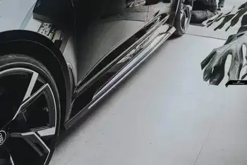 適用於Audi RS6 RS7 C8 2019-2025 的汽車側裙延伸唇擾流板車身套件側門保險桿唇保護器 8 最佳銷售 奧迪RS6車身套件 - №6