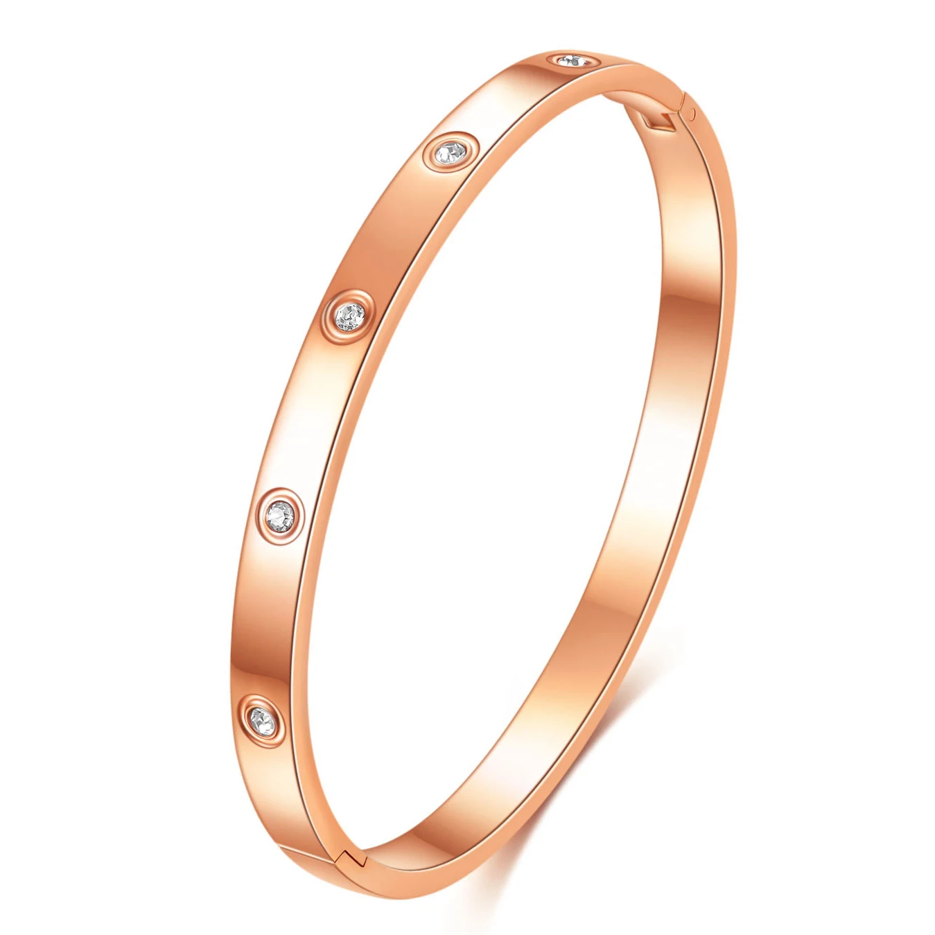 Nibastar Holle Ster Armbanden & Bangles Voor Vrouwen Mode Rvs Zoete Romantische Armband Rose Gouden Kleur Sieraden Cadeau