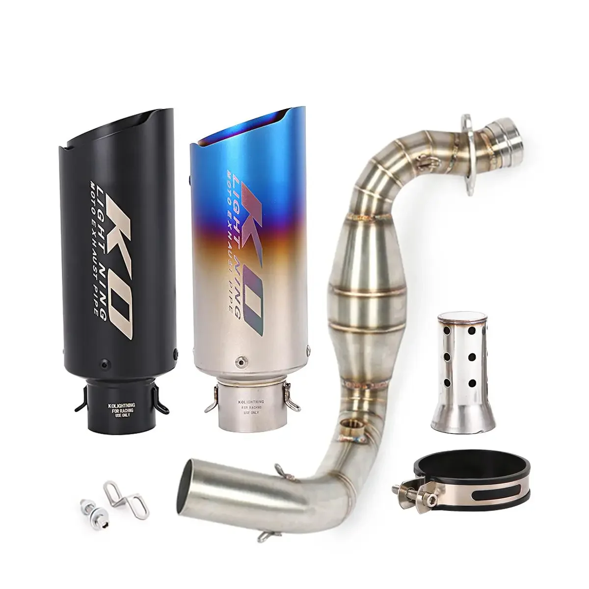 

Для BMW G310GS G310R до 2023 года, полная выхлопная система, соединительная труба, надеваемая труба 51 мм, глушители, перегородка для побега мотоцикла DB Killer