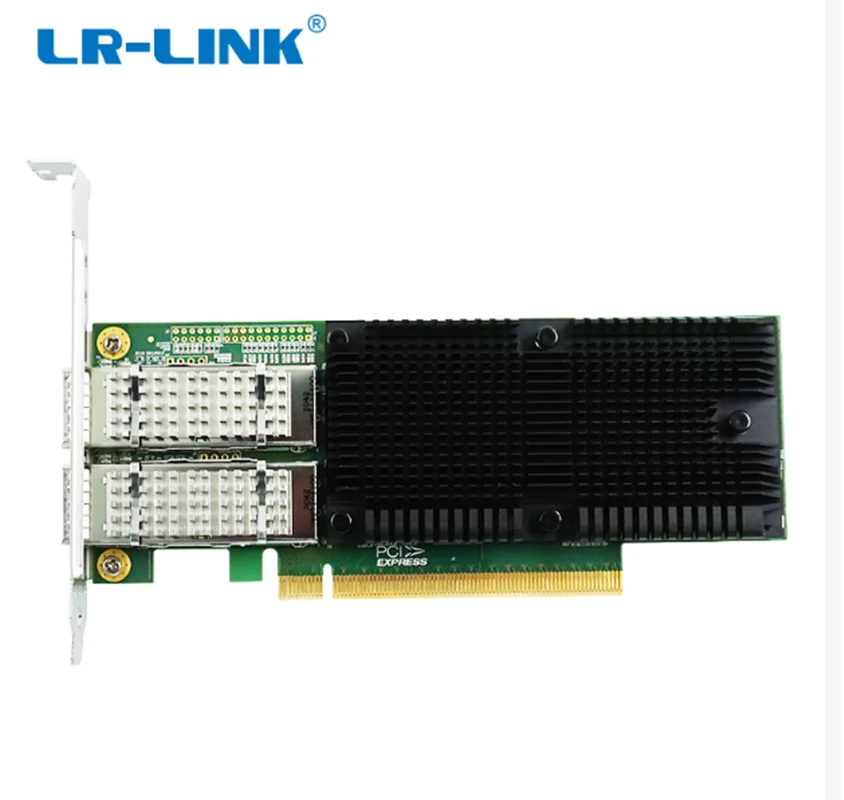 LR-LINK 1014PF 100G Network Card Dual-port QSFP28 NIC Based on Intel E810-CAM2 Chip PCI Express x16 RDMA Compare to E810-CQDA2