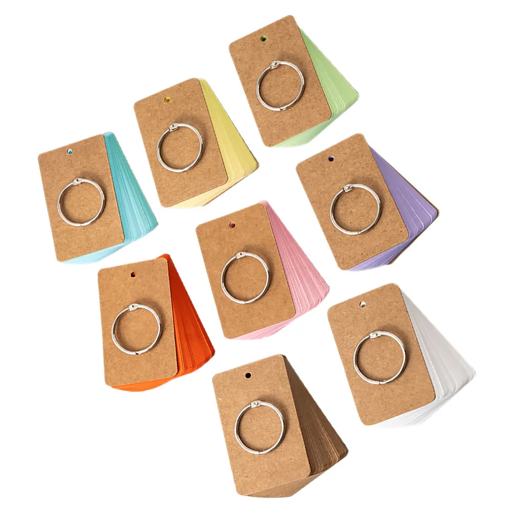 Schede di studio Mini Flashcard Divisori indice Quaderni a spirale Blocco note di carta Blocco note foderato tascabile portatile per studenti
