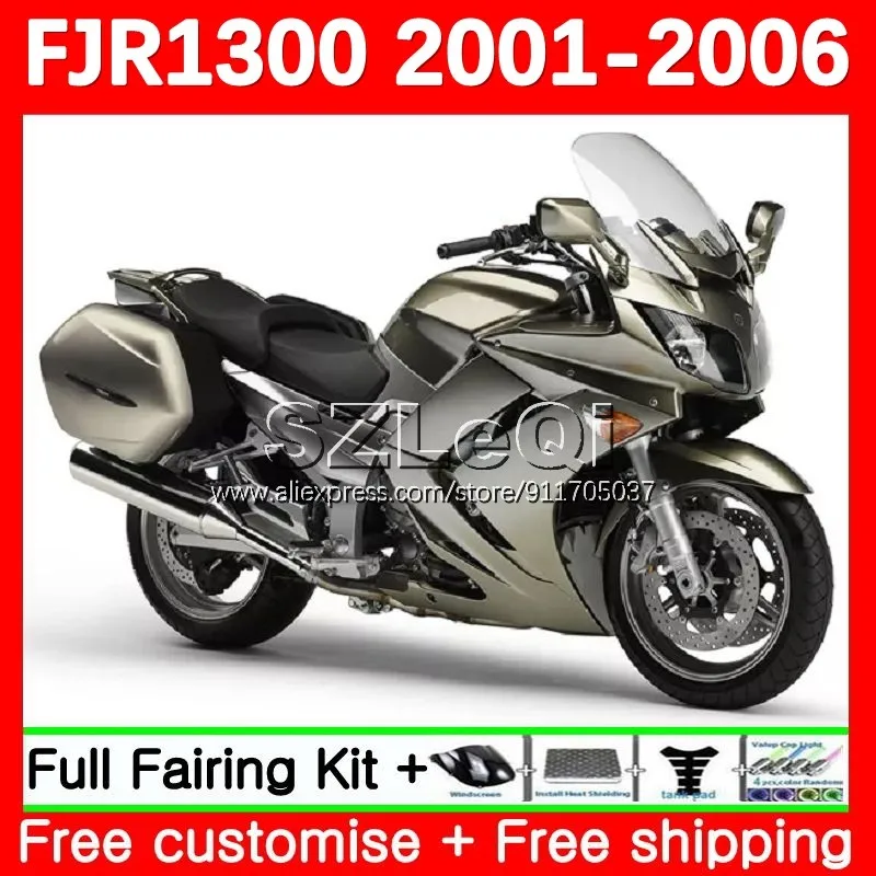 Body For YAMAHA Champagne FJR-1300 FJR 1300 A FJR1300 01 02 03 05 06 146No.79 FJR1300A 2001 2002 2003 2004 2005 2006 Fairing