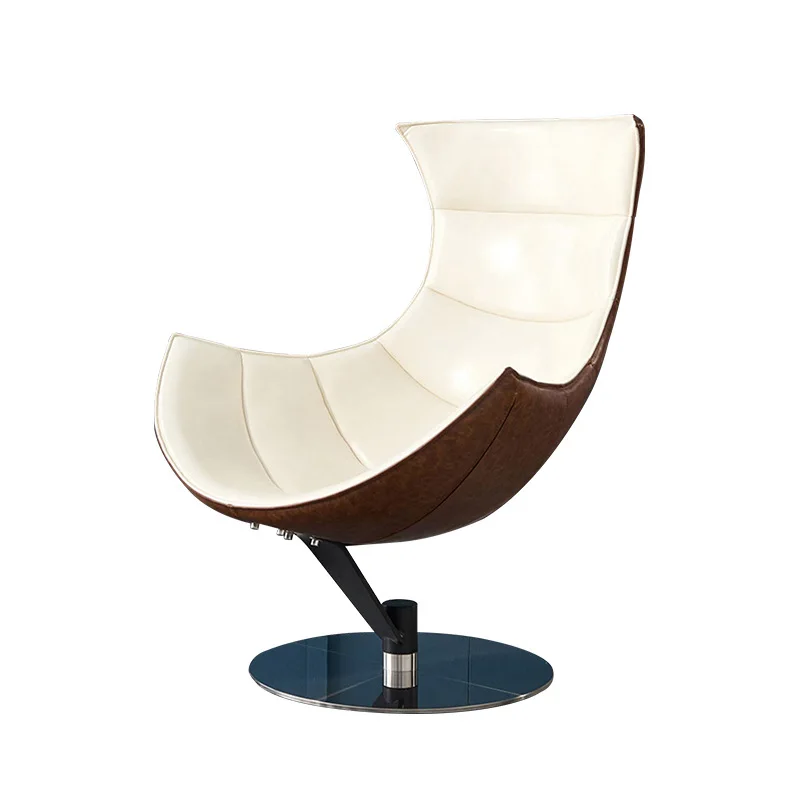 

Simple designer model room small apartment fiberglass lobster chair minimalist living room single sofa chair snail chair