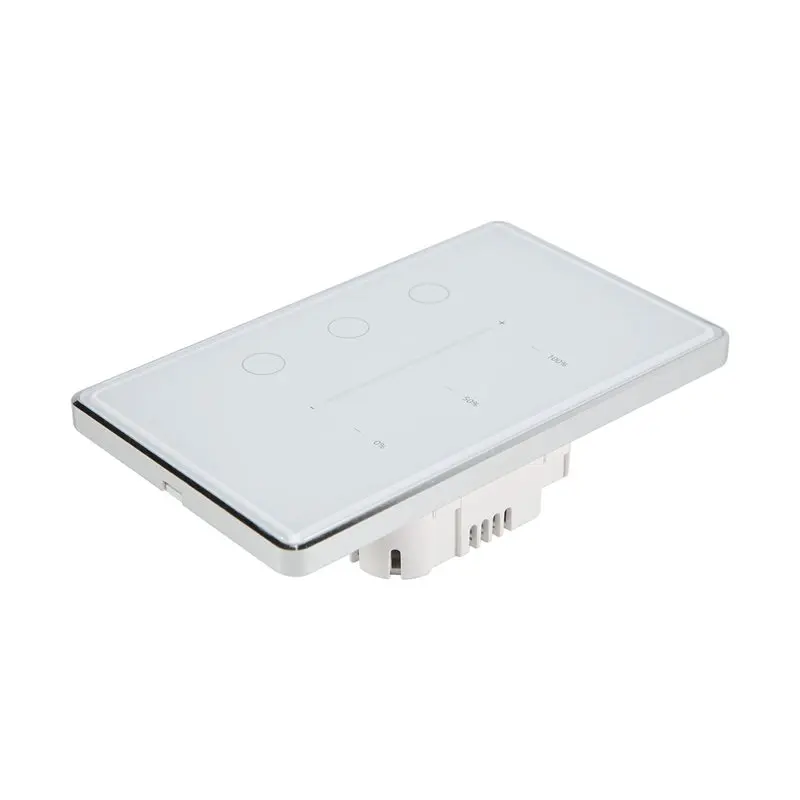 [NEW!A93G】 Tuya Zigbee 3 Gang Dimmer Light Switch Tuya/Smart Life APP Remote Control US EU Standard Switch Percentage Control(B)