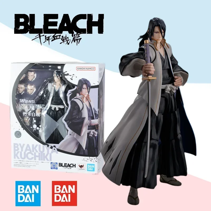 

Bandai Original box S.H.Figuarts SHF BLEACH Thousand-Year Blood War BYAKUYA KUCHIKI anime model kit finished toy gift for kids