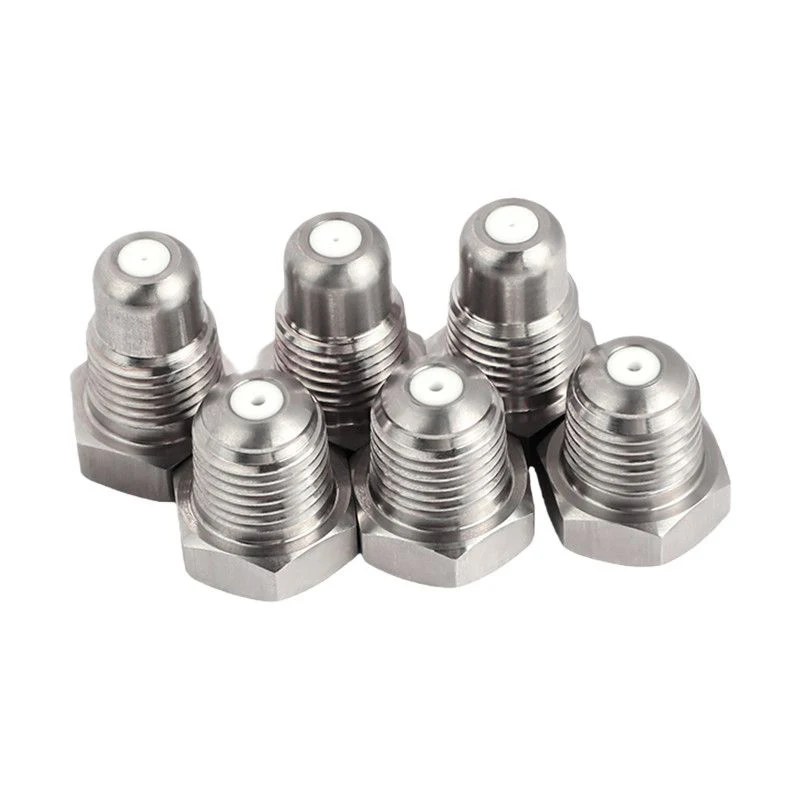 Spherical Ceramic Core Needle Nozzle High Pressure Straight Solid Stream Ceramic SS Needle Spray Nozzle for Paper Industry