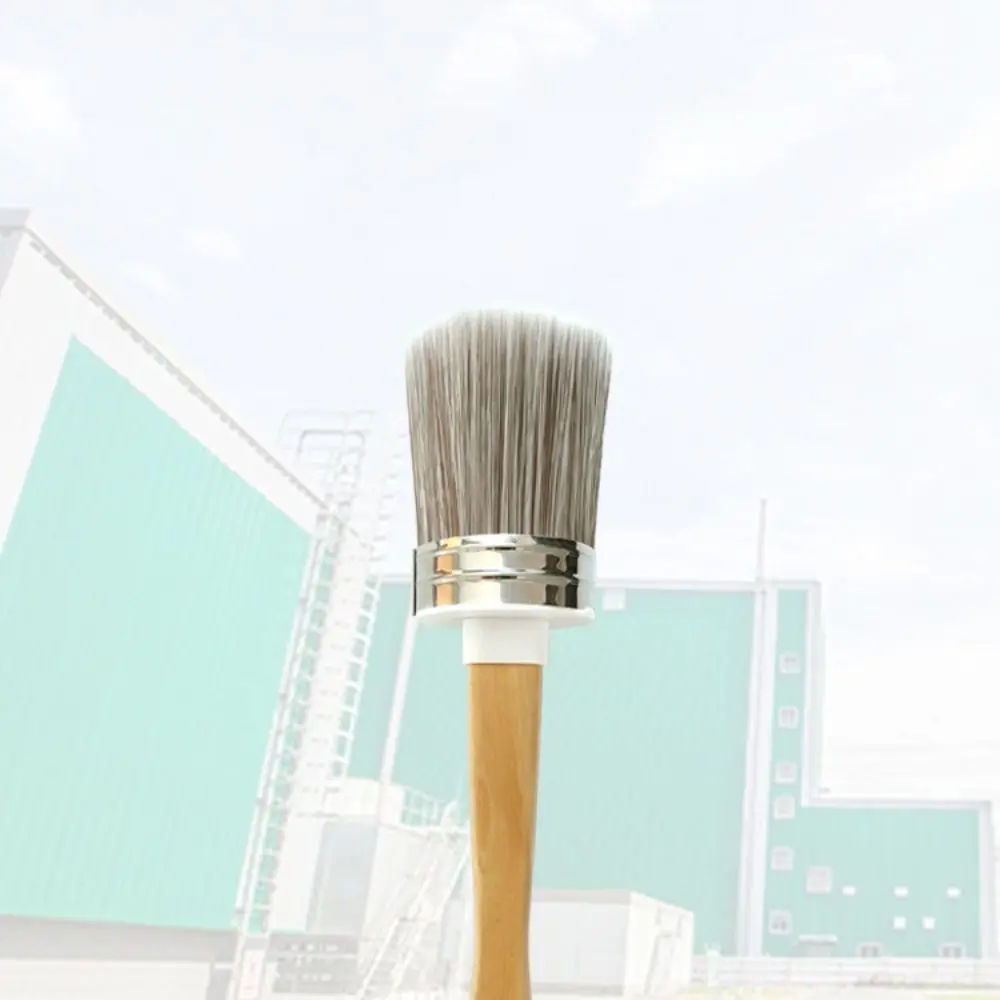 Elliptical brush head Paint Brush Wooden handle Apply evenly Industrial Paint Brush Chemical fiber Thickened Wall Brushing Tools