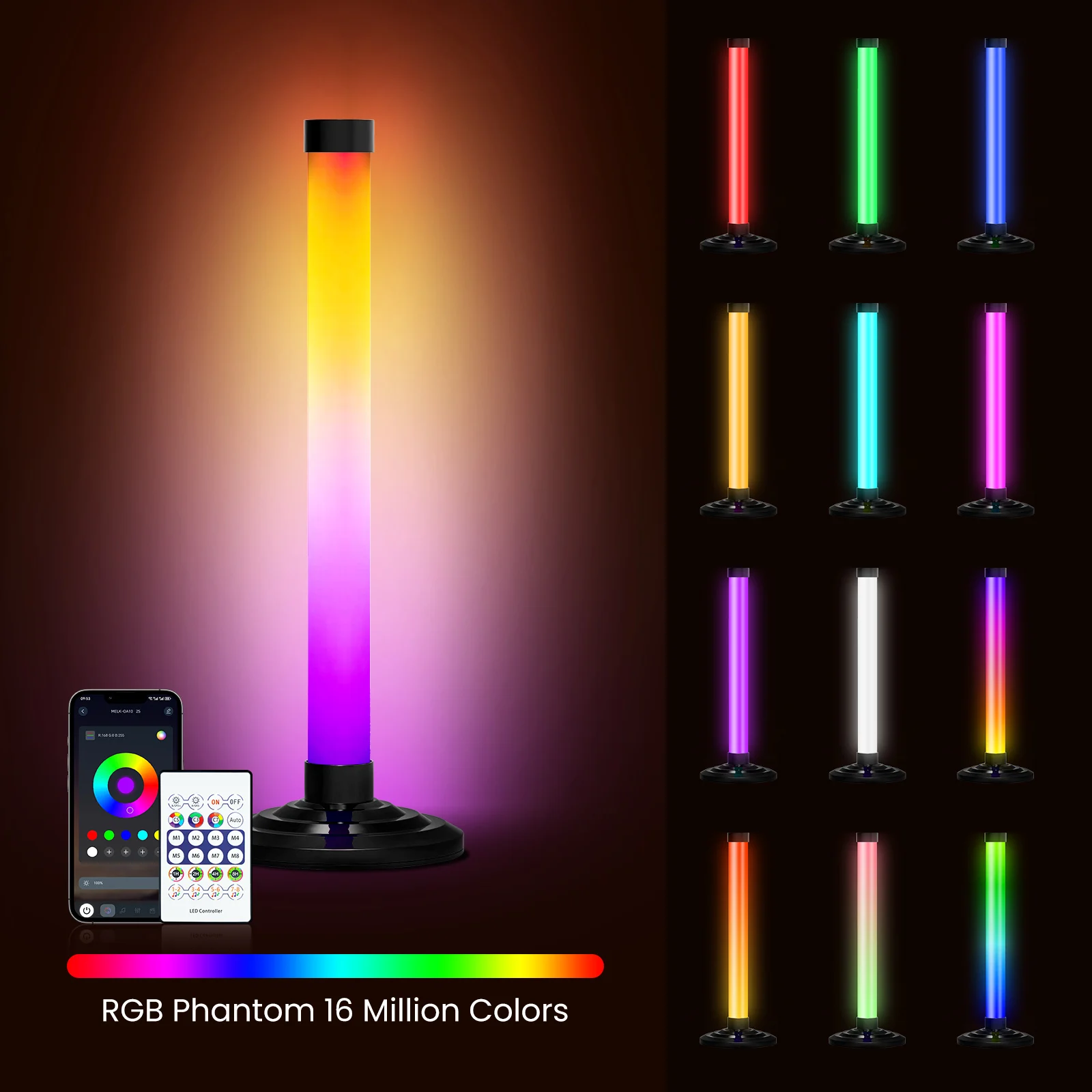 

Bluetooth Музыкальное окружающее освещение 24-клавишное ИК-управление 5 В USB WS2812B RGB Волшебная подсветка