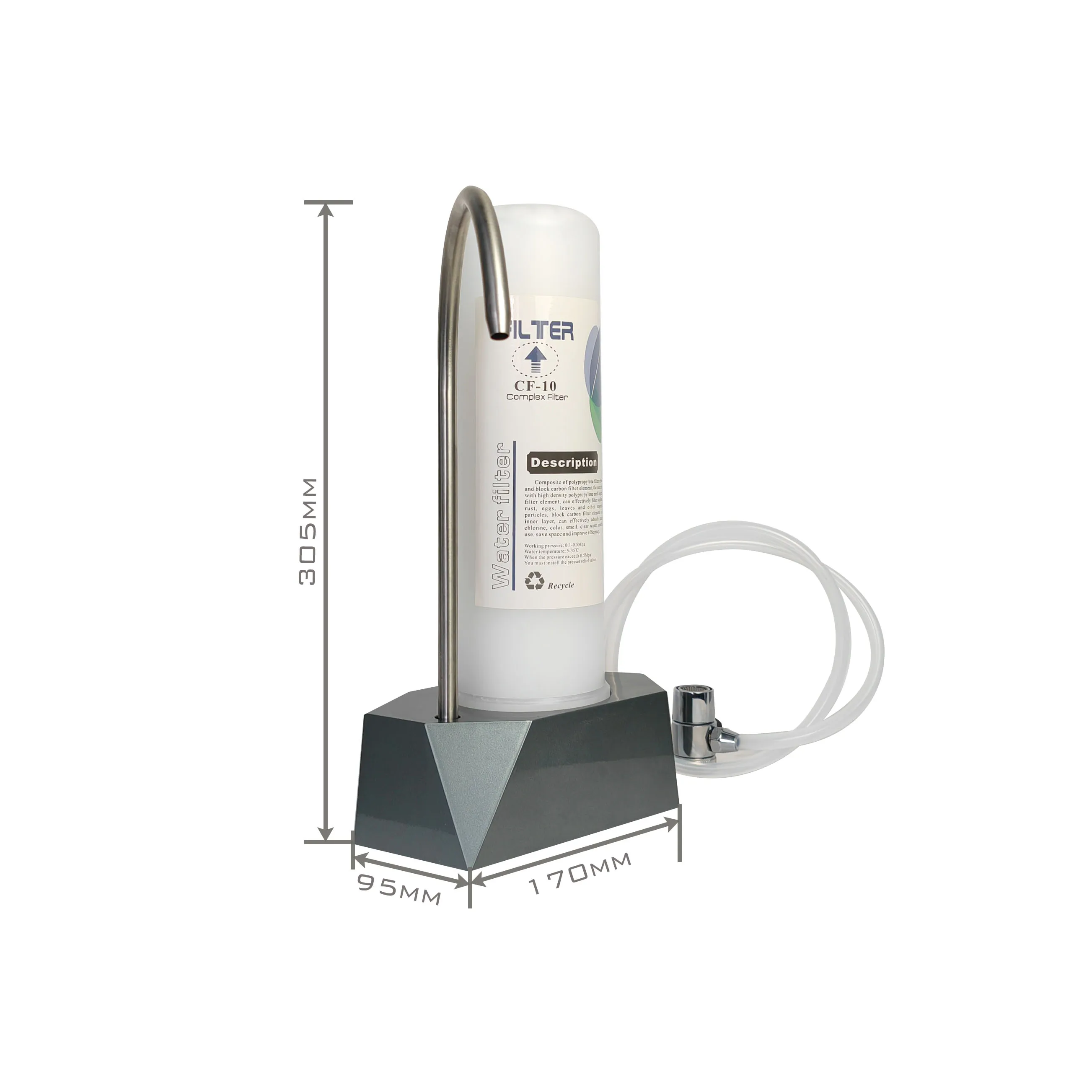 

Quick Installation Household Desktop Water Purifier with Integrated Filter Alkaline Water Featuring UF Ultra-Filtration Element