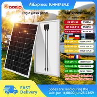 DOKIO 18V 100W-200W Rigid Solar Panel China Monocrystalline Silicon Waterproof Solar Panel #DSP-100M/DSP-100MX2 Camping/Home/RV