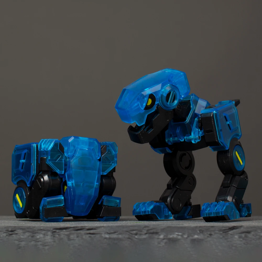 Boîte Cube de bête transformée, modèle de dinosaure Transparent en édition limitée, jouet pour Collection garçons et filles