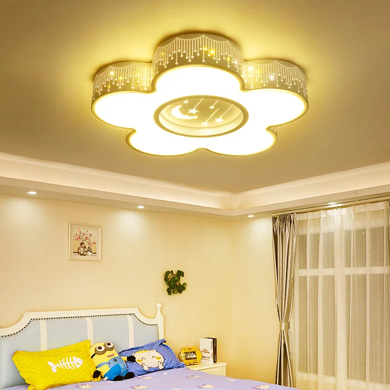 

room ceiling light led boy room light girl bedroom cartoon kindergarten lamp warm romantic flower shape