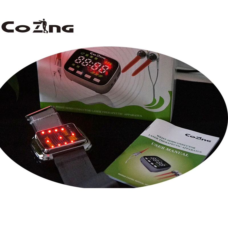 650nm Diode COZING Small physiotherapy wrist therapy Medical LLLT Equipment for diabetes hypertension high blood Home treatment
