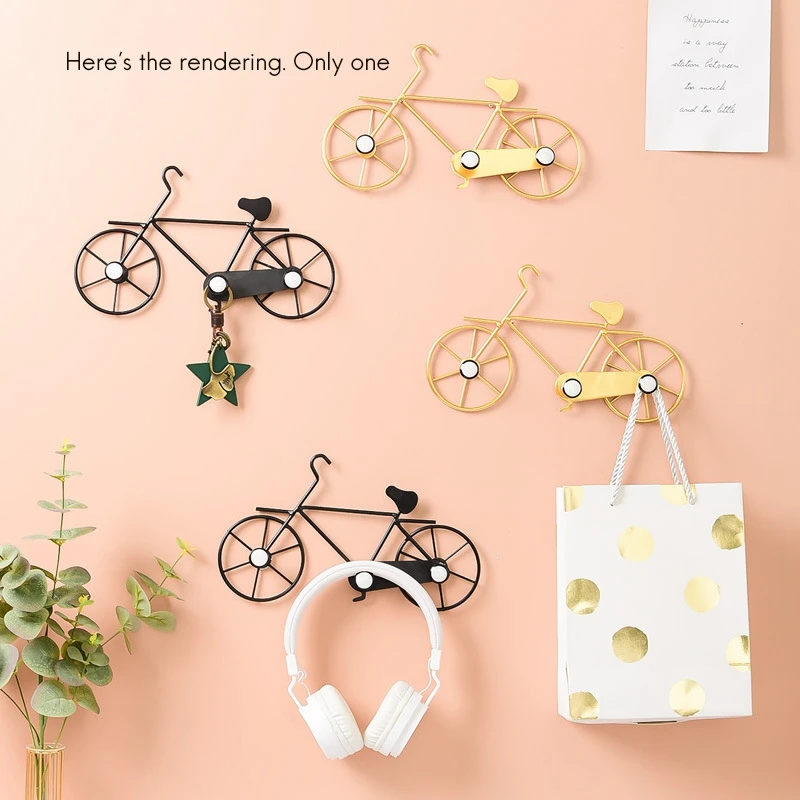 Hook Decoration Xuanguan Clothes, Hats, Hooks, Bicycles, Wall Hanging, Creative Small Hooks, Household Key Rack CNIM Hot