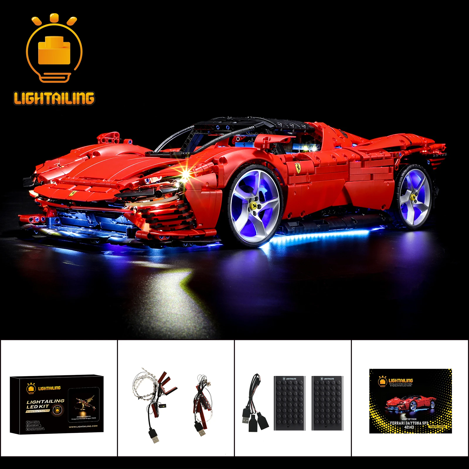 

LIGHTAILING LED Light Kit for 42143 Building Blocks Set (NOT Include the Model) Toys for Children