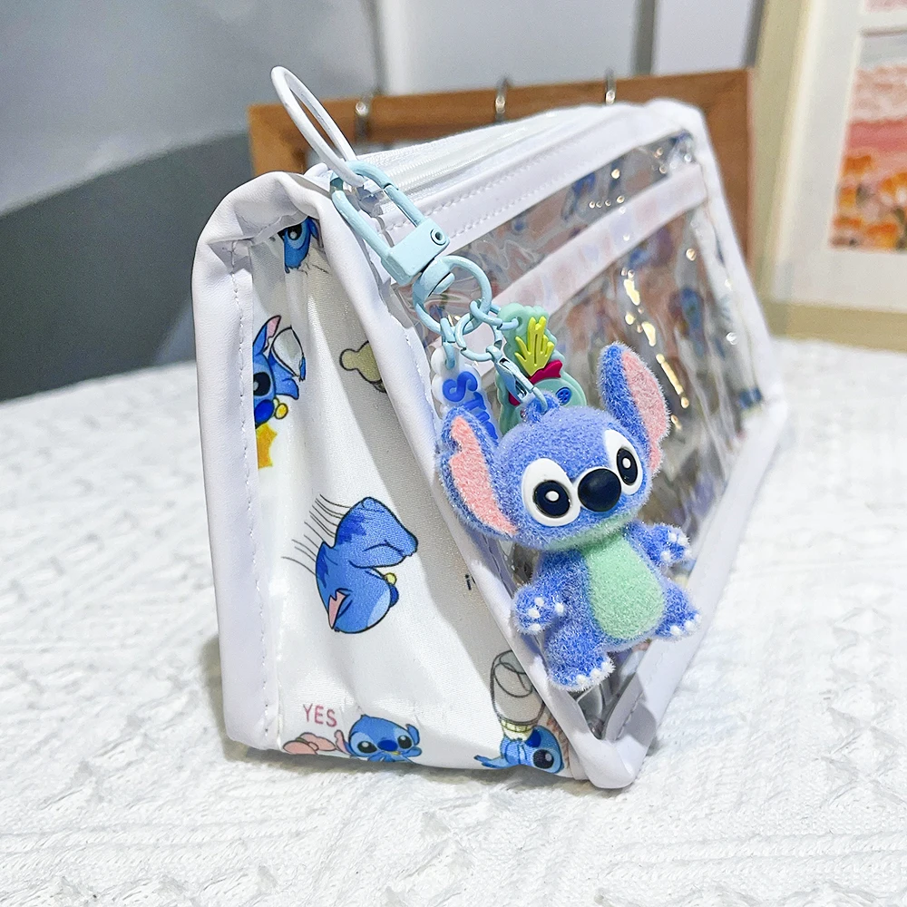 4.7cm Mini Disney Stitch Keychain  - Soft Flocked Anime Keyring, Cute Cartoon Backpack Charm for Girls & Kids Christmas Gift