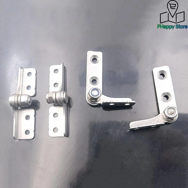 1Pcs Adjustable Arbitrary Hinge Stop 304 Stainless Steel Damping Hinge Nothing Frame Hinge Damping Shaft Positioning Hinge