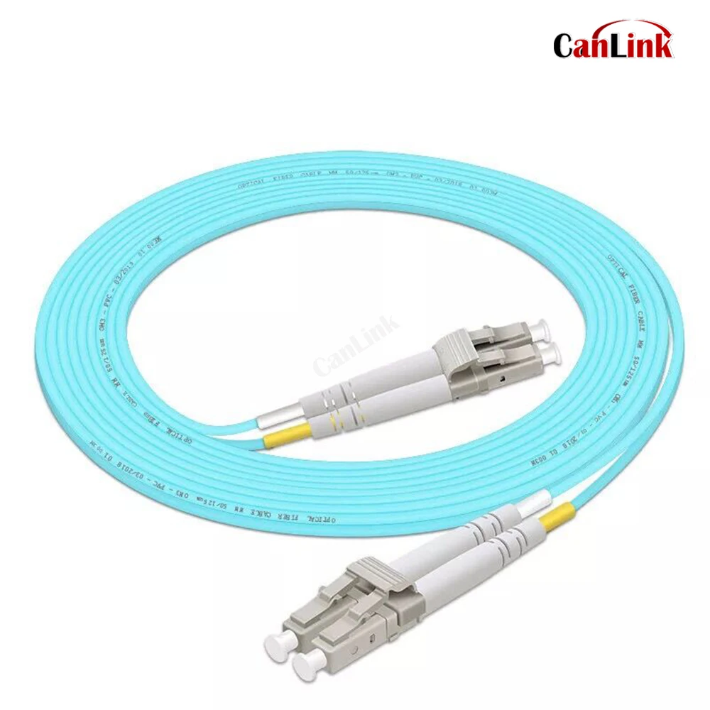 Customized LC to LC OM3 2.0MM 3.0MM UPC Multimode Duplex 3.0MM Fibra fiber optic patch cord Cable 10M 25M 30M 1PCS