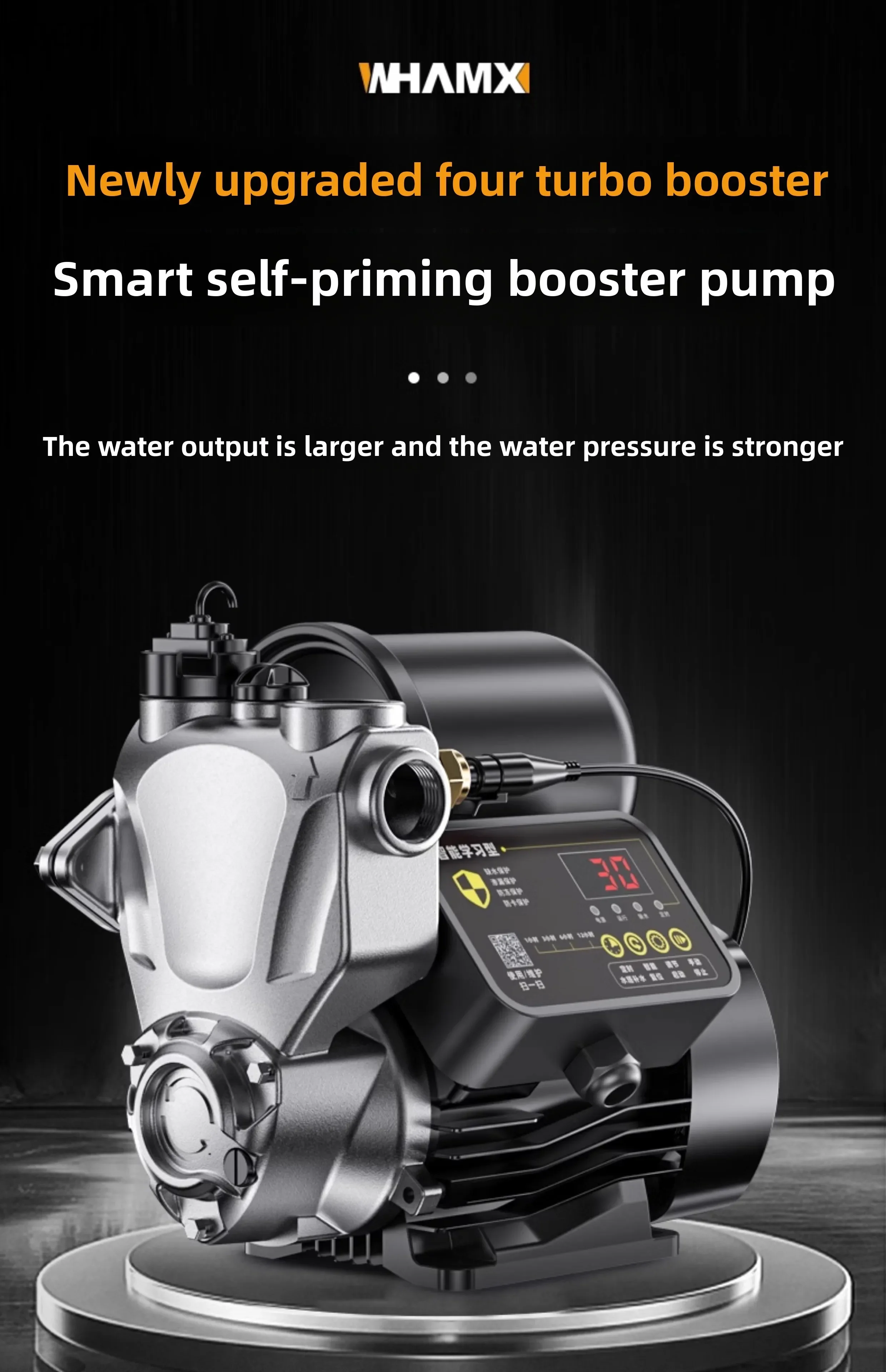

household booster automatic silent self-priming solar water pipeline pressurized water pump