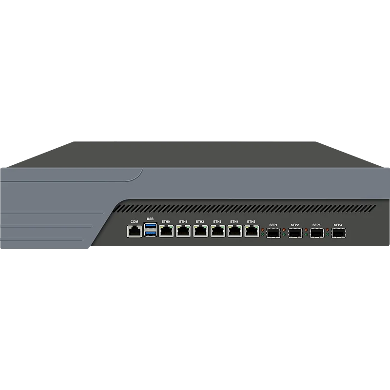 H110-6 Electric 4 Gigabit Optical Studio Soft Routing i3-6300/i5-6400/i7-7700 Industrial Computer Edge Computing