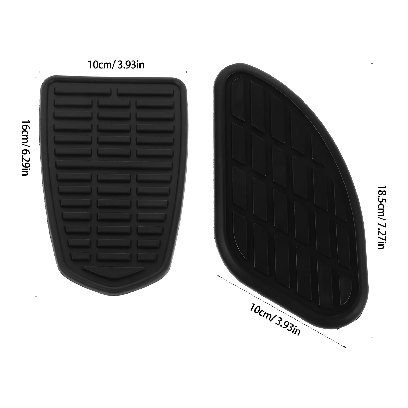 แผ่นยางกันลื่นติดถังน้ำมันมอเตอร์ไซค์ 1 ชุด สไตล์เรโทร วินเทจ ป้องกันข้อเข่า