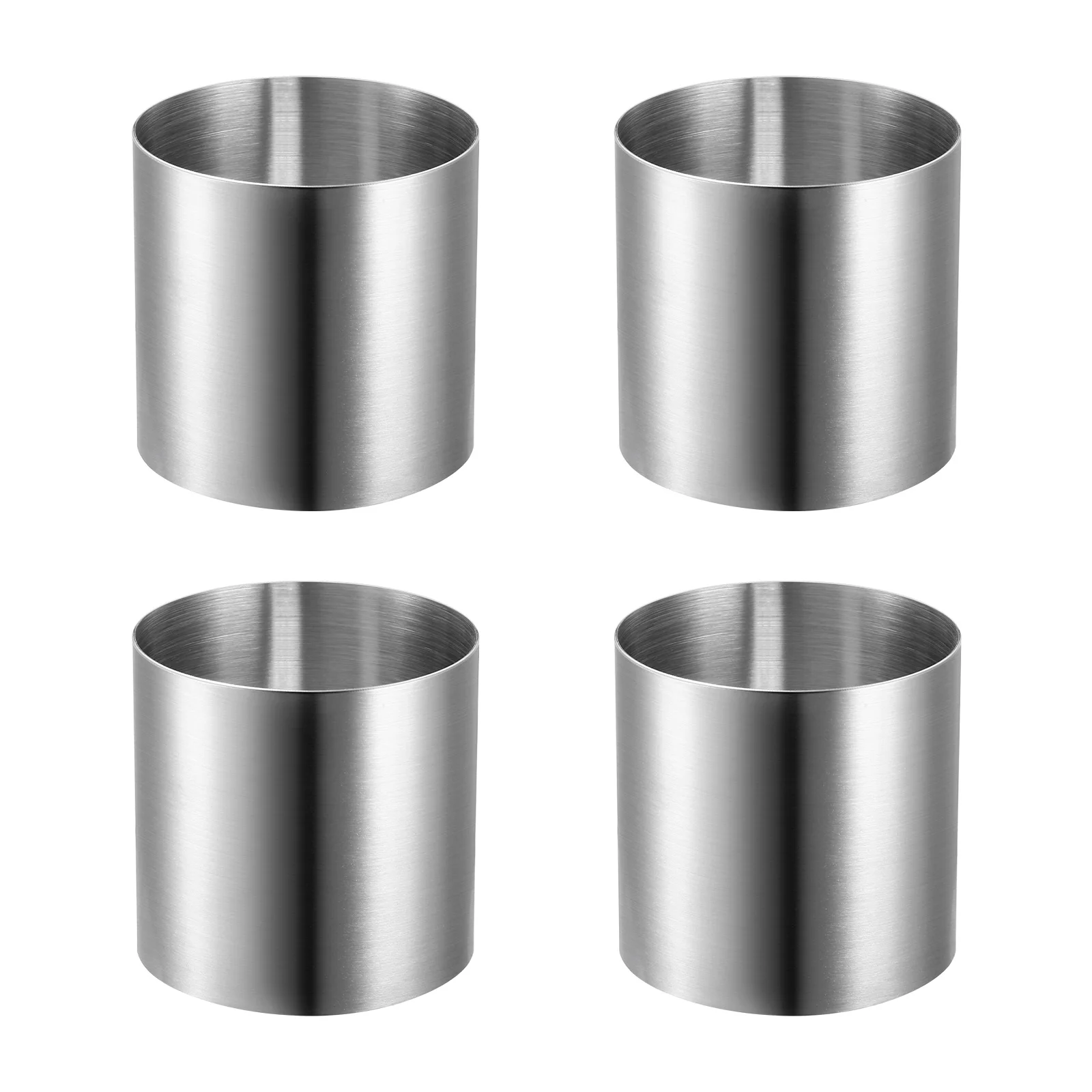 

4pcs Stainless Steel Circle Cookie Cutters Ring Cookie Cutters Round Mold Cake Biscuit Mousse Molds Baking Mold