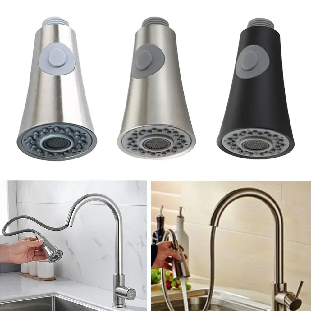 

Kitchen Pull Out Faucet Sprayer Nozzle 3 Modes Splash-Proof G1/2 Faucet Aerator Water Saving Sink Shower Spray Head