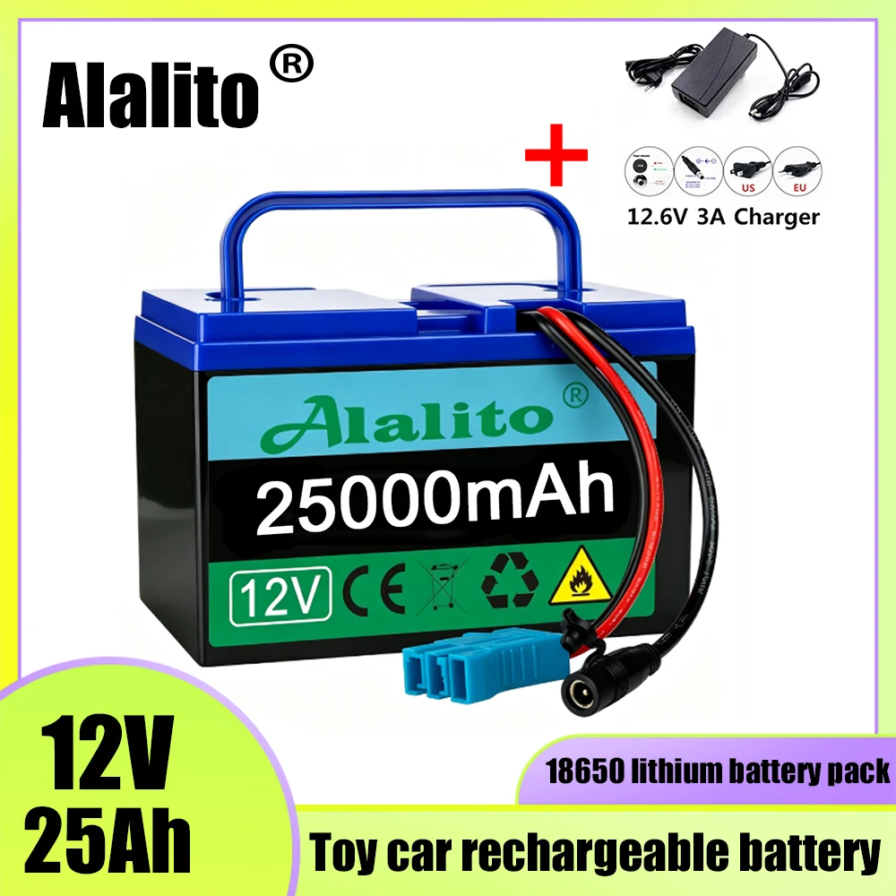 

For Peg-Perego Tractor & John Deere Gator XUV, 12V 25Ah Battery Replacement Battery for Kids Ride-on Toys & Cars & Power Wheels